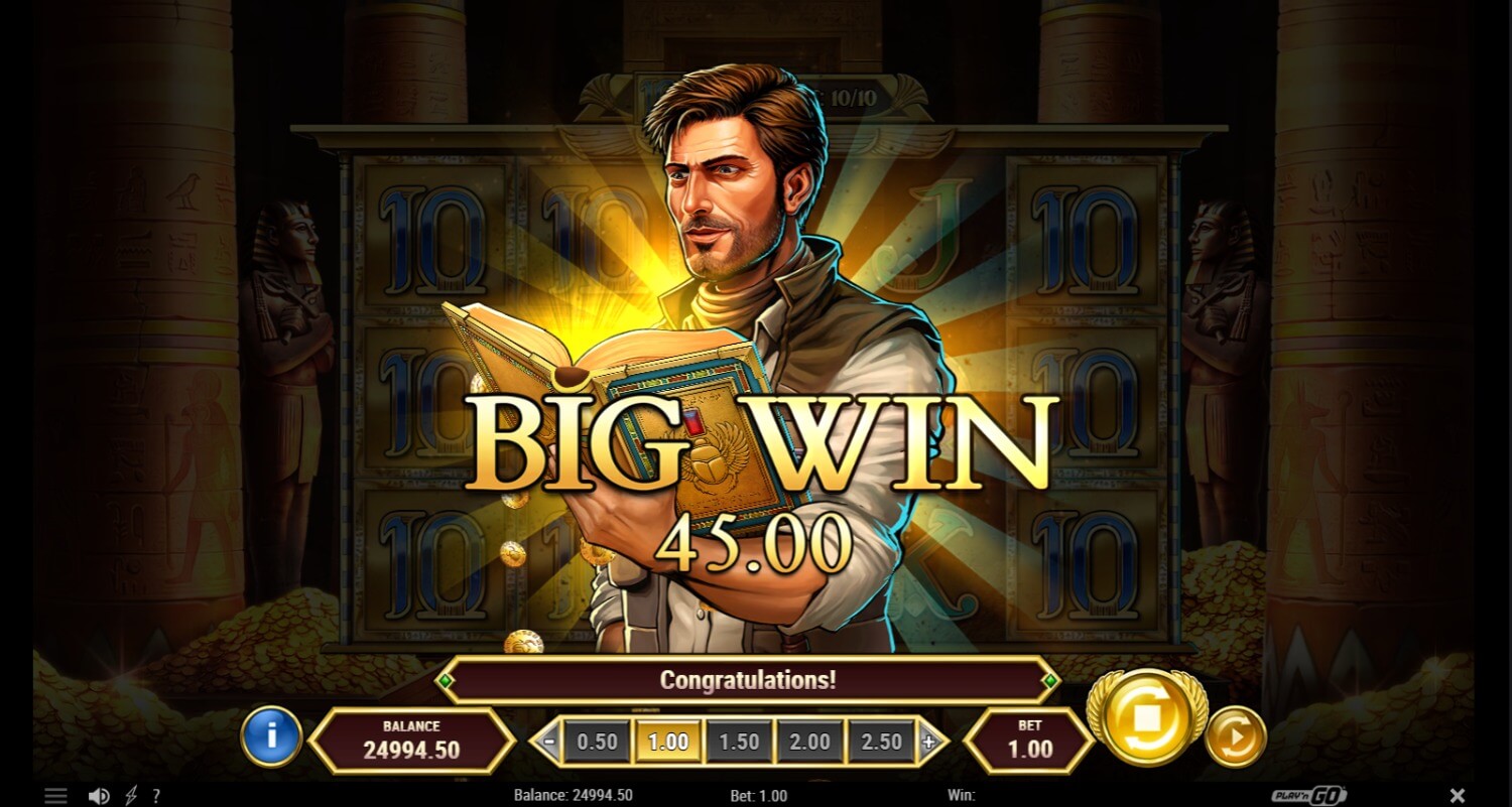 Book of Dead big win – Rich Wilde symbols